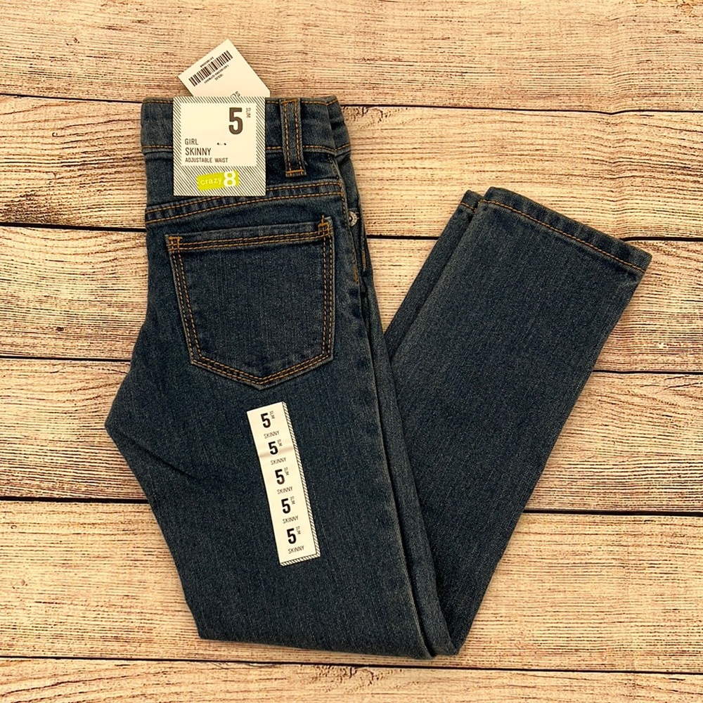 Crazy 8 Adjustable Waist Girls Skinny Jeans